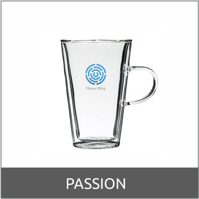 kubek szklany passion firmowy