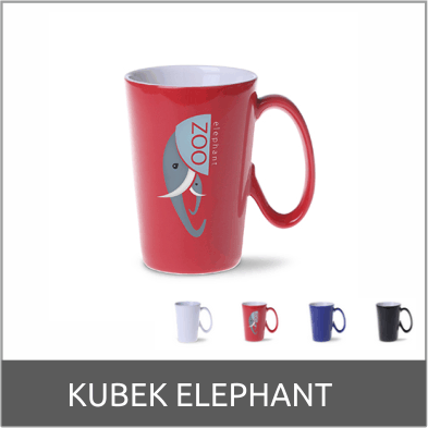 kubek z wlasnym nadrukiem elephant elefant